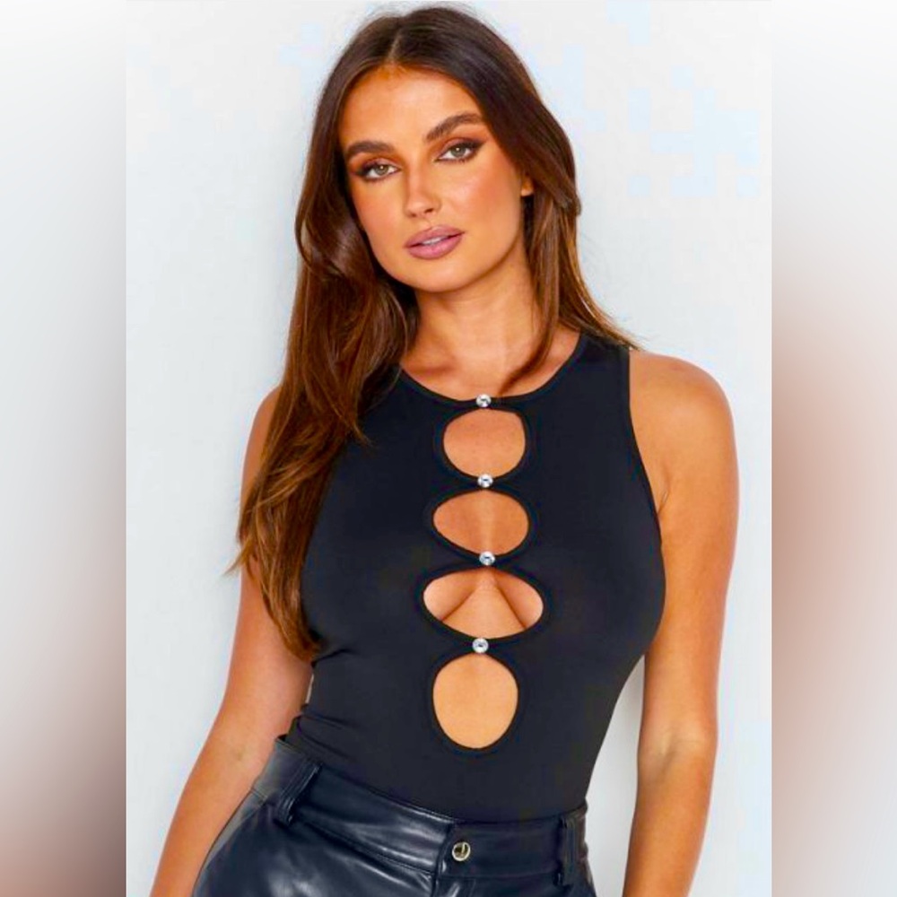 Beginning Boutuque Black Hope Bodysuit